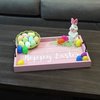 Elegant Designs "Hoppy Easter" Wood Serving Tray with Handles, 15.50" x 12" HG2000-LPE
